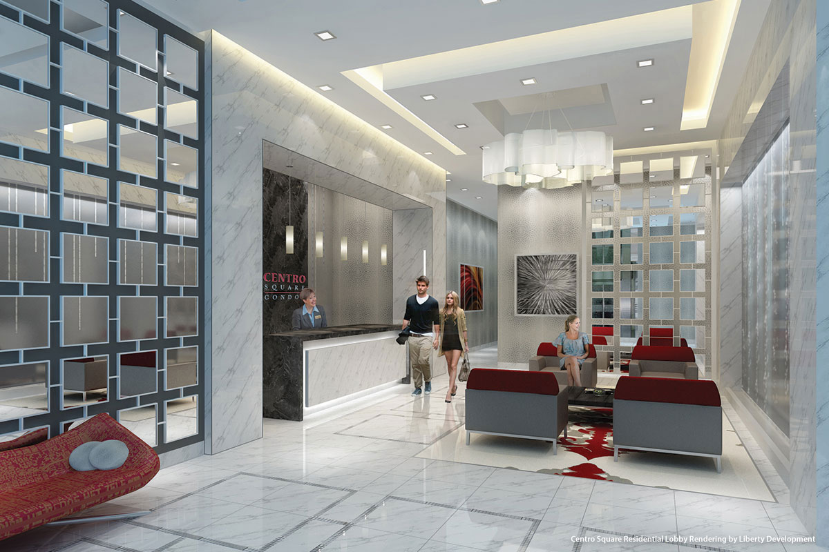Centro Square Residential Lobby