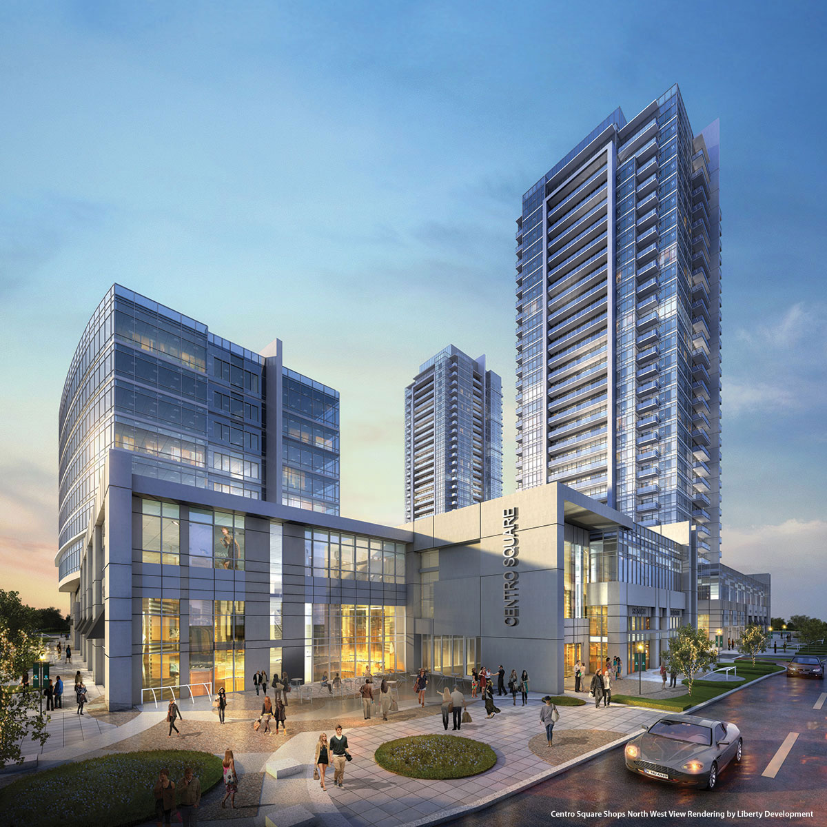 Shops at Centro Square North West View