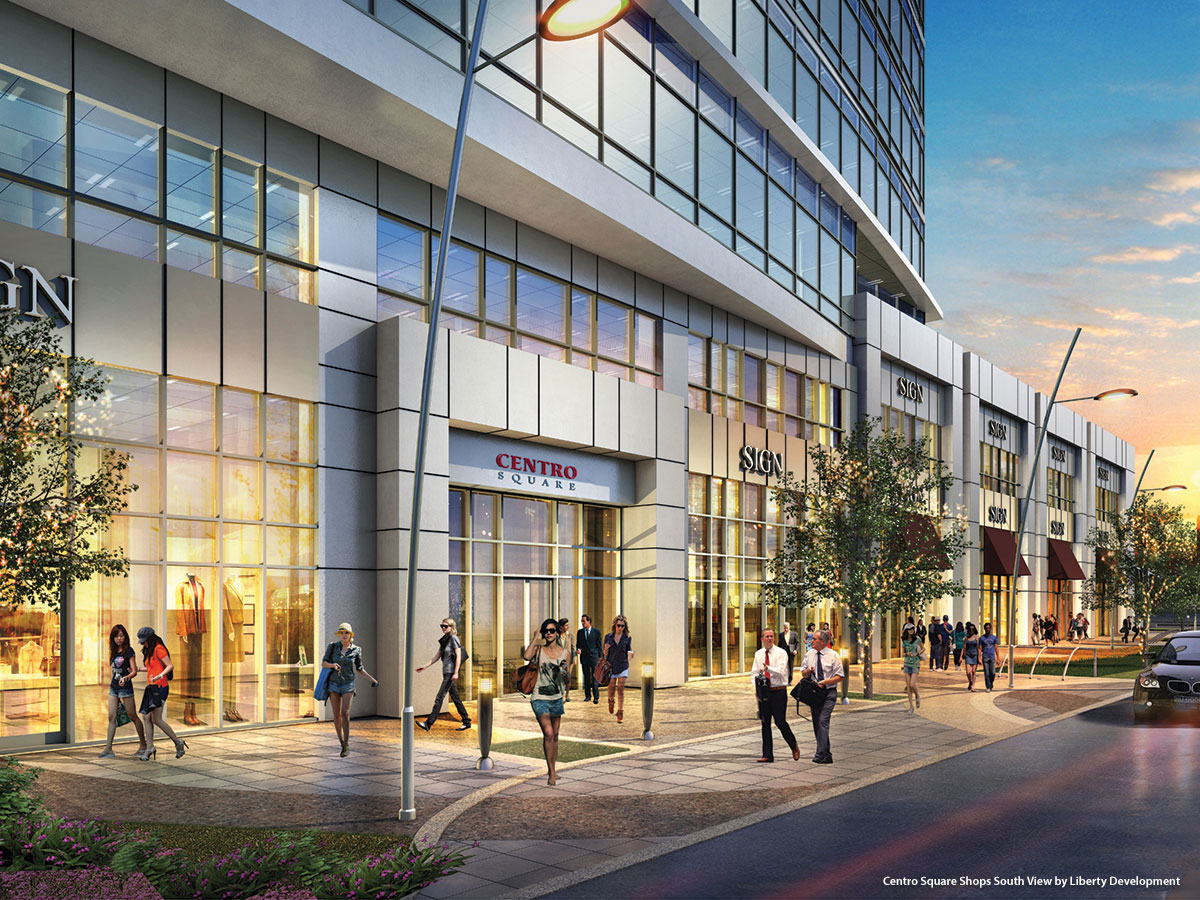 Shops at Centro Square South View