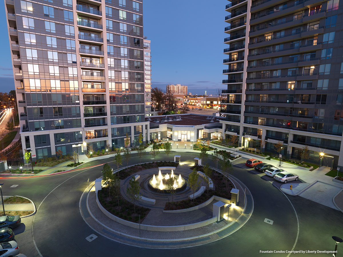 Fountain Condos Courtyard