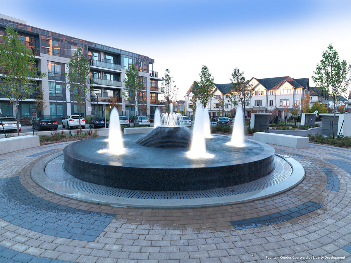 Fountain Condos Courtyard