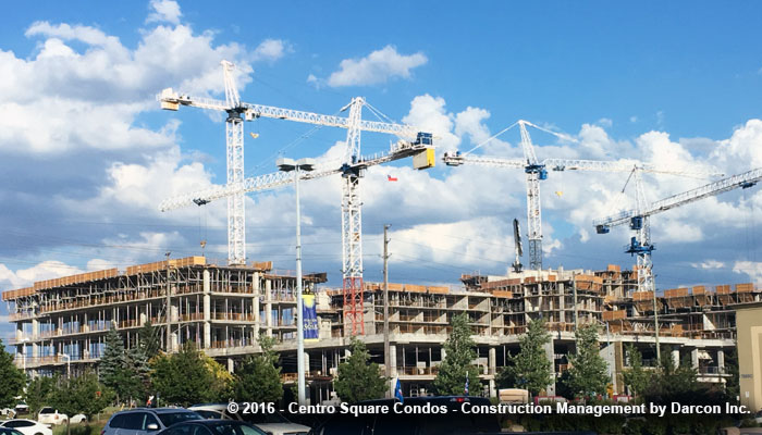 Centro Square Condos construction