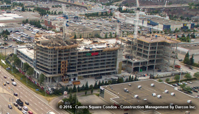 Centro Square Condos construction