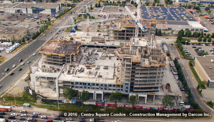 Centro Square Condos construction