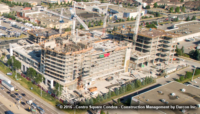 Centro Square Condos construction