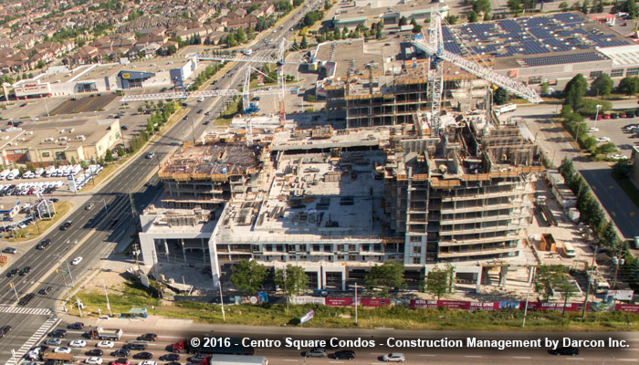 Centro Square Condos construction