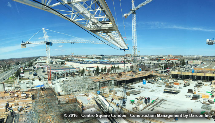 Centro Square Condos construction