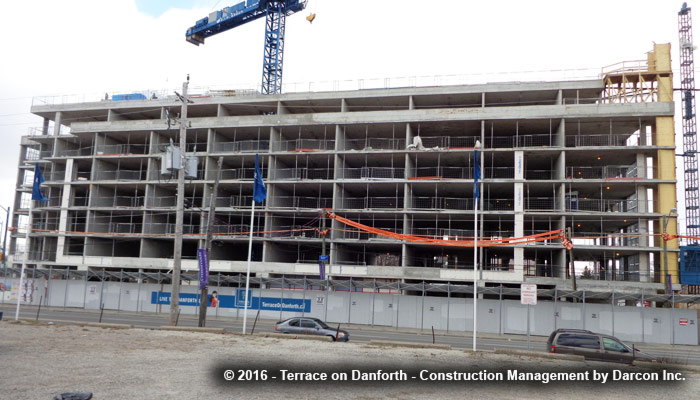 Terrace on Danforth construction