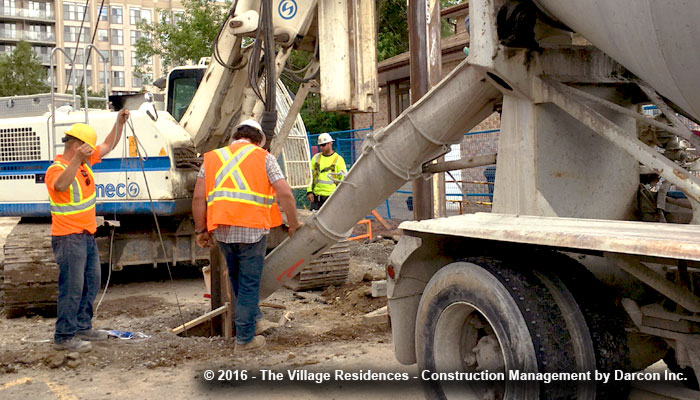 The Village Residences construction