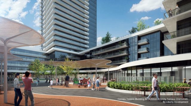 Canopy Towers - Building A - Outdoor Amenity Terrace - 2nd Level by Liberty Development