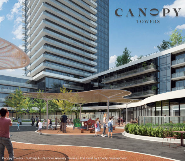 Canopy Towers - Outdoor Amenity Terrace - 2nd level by Liberty Development