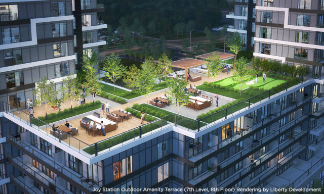 Joy Station - Outdoor Amenity Terrace by Liberty Development