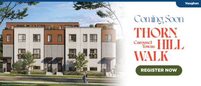 Carousel Towns at Thornhill Walk - Contemporary Townhomes Coming Soon to Thornhill by Liberty Development