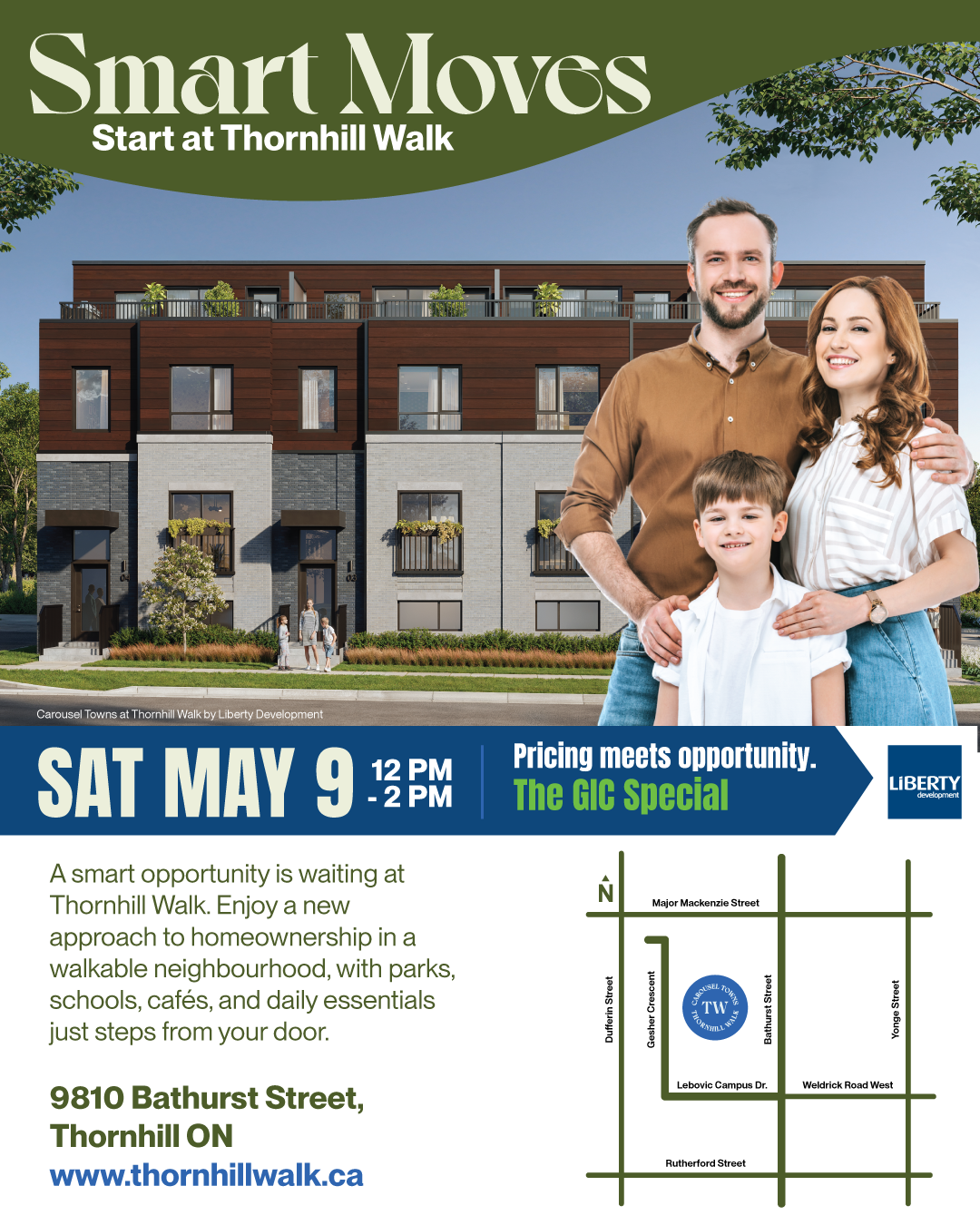 Smart Moves Start at Thornhill Walk by Liberty Development