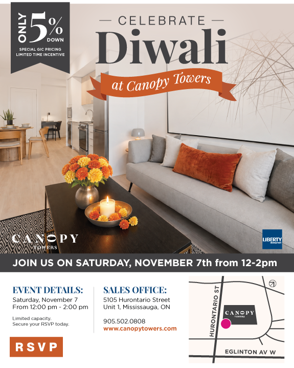 Diwali at Canopy Towers - Click here to RSVP