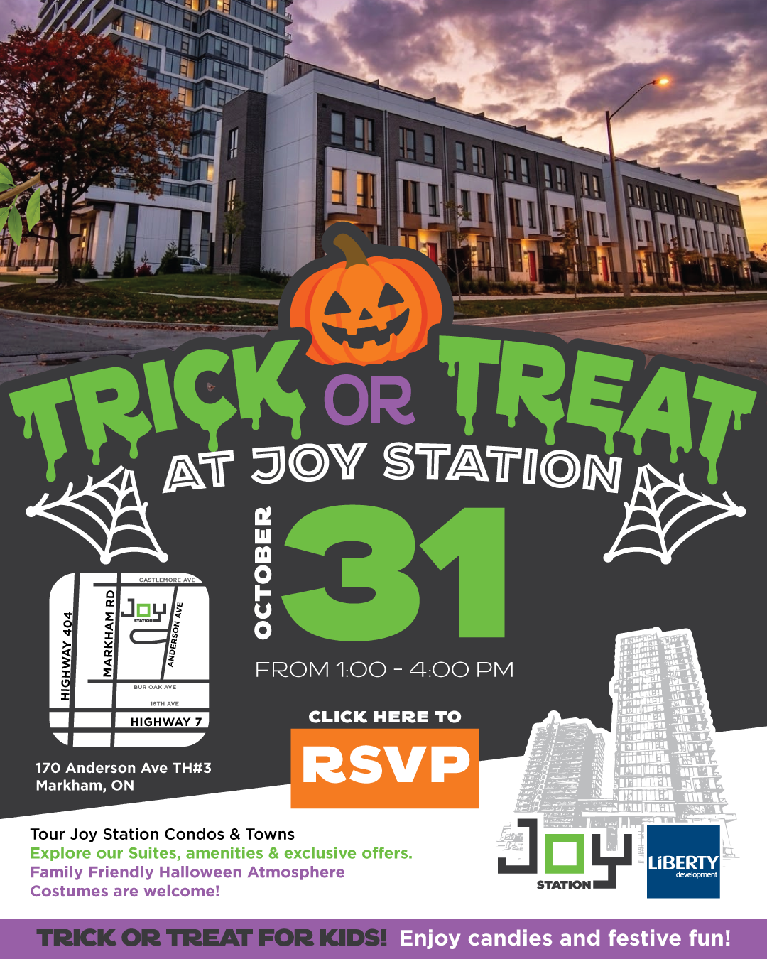 Trick or Treat at Joy Station Condos by Liberty Development